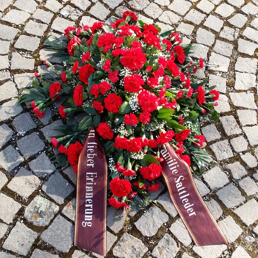 BU 11 - rote Nelken, rote Spraynelken, Schleierkraut