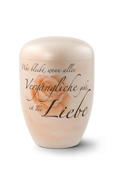 Oberfläche Perlmutt, Gedenktext, Airbrush-Motiv Rose